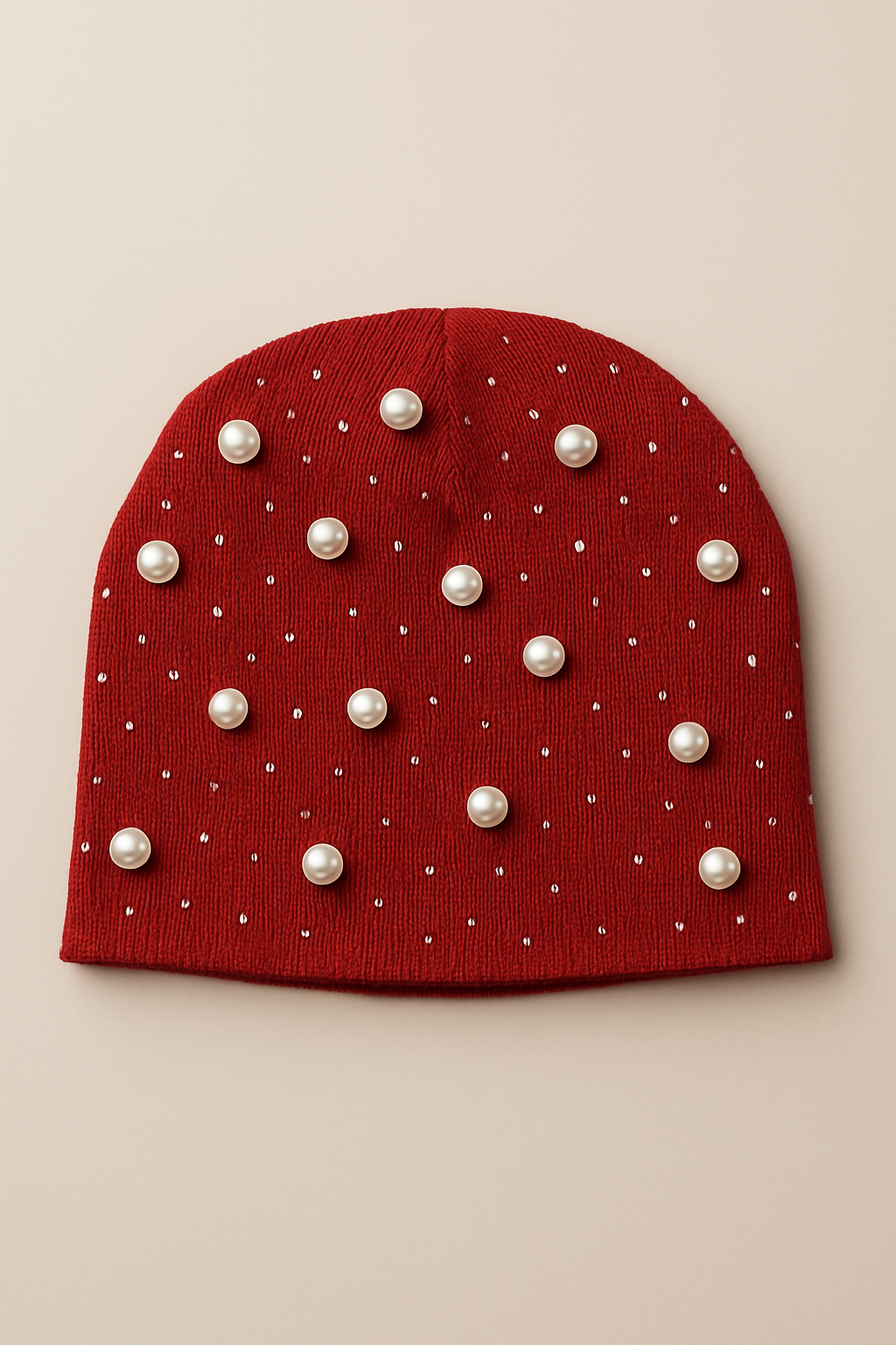 Red Pearl Beanie