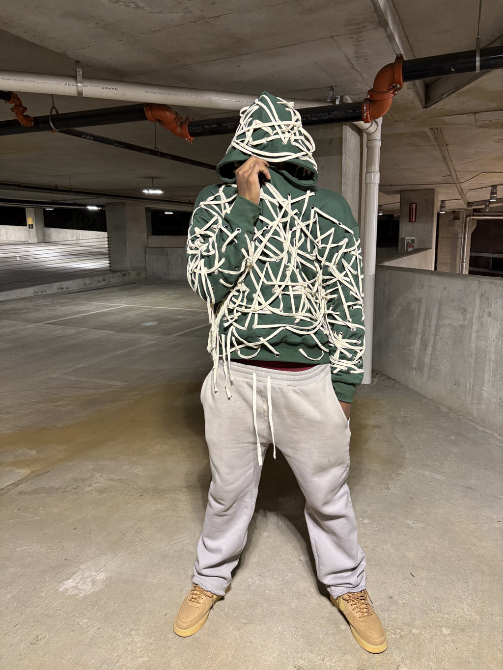 Artisan Hand Laced Hoodie