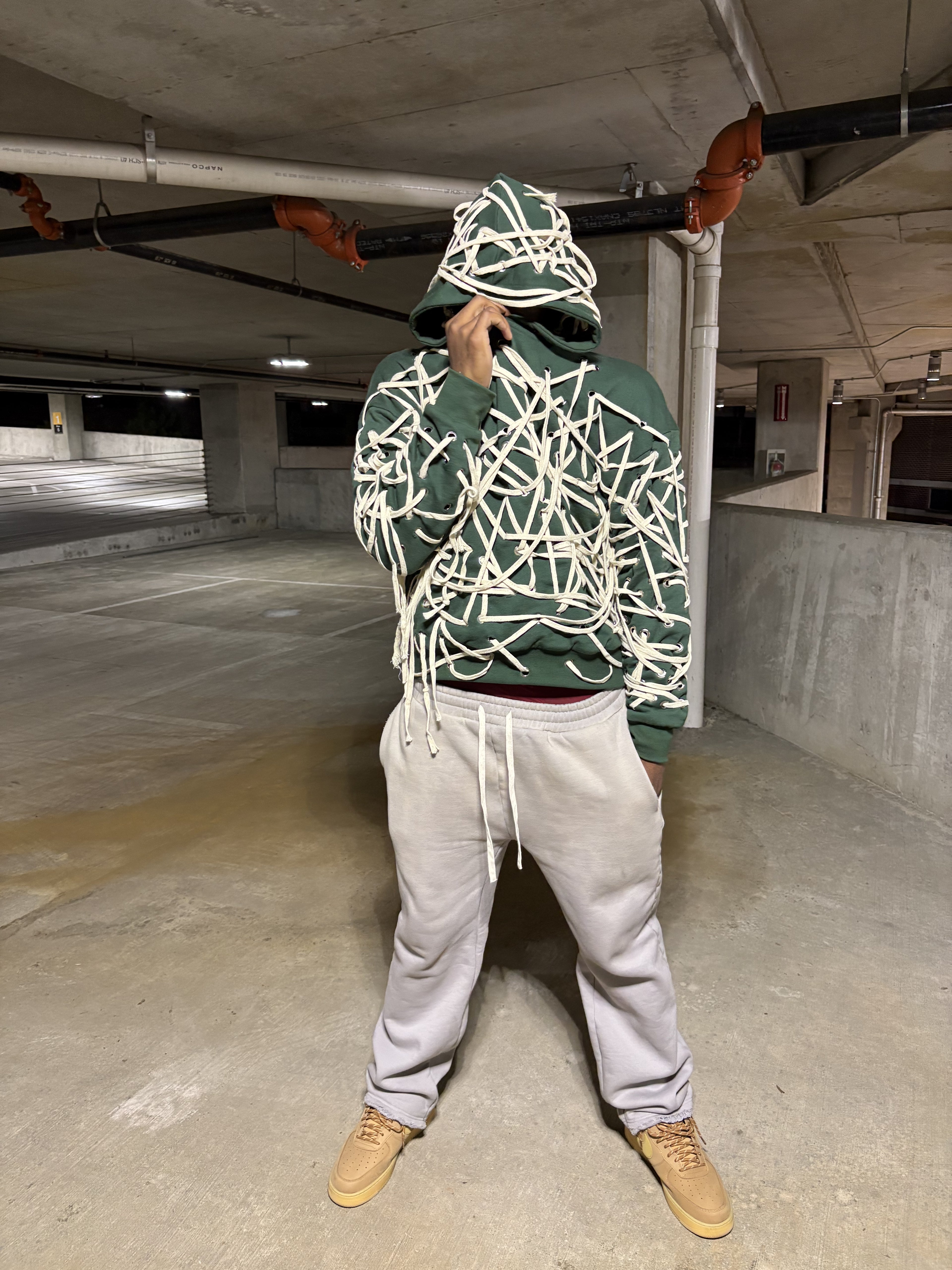 Artisan Hand Laced Hoodie