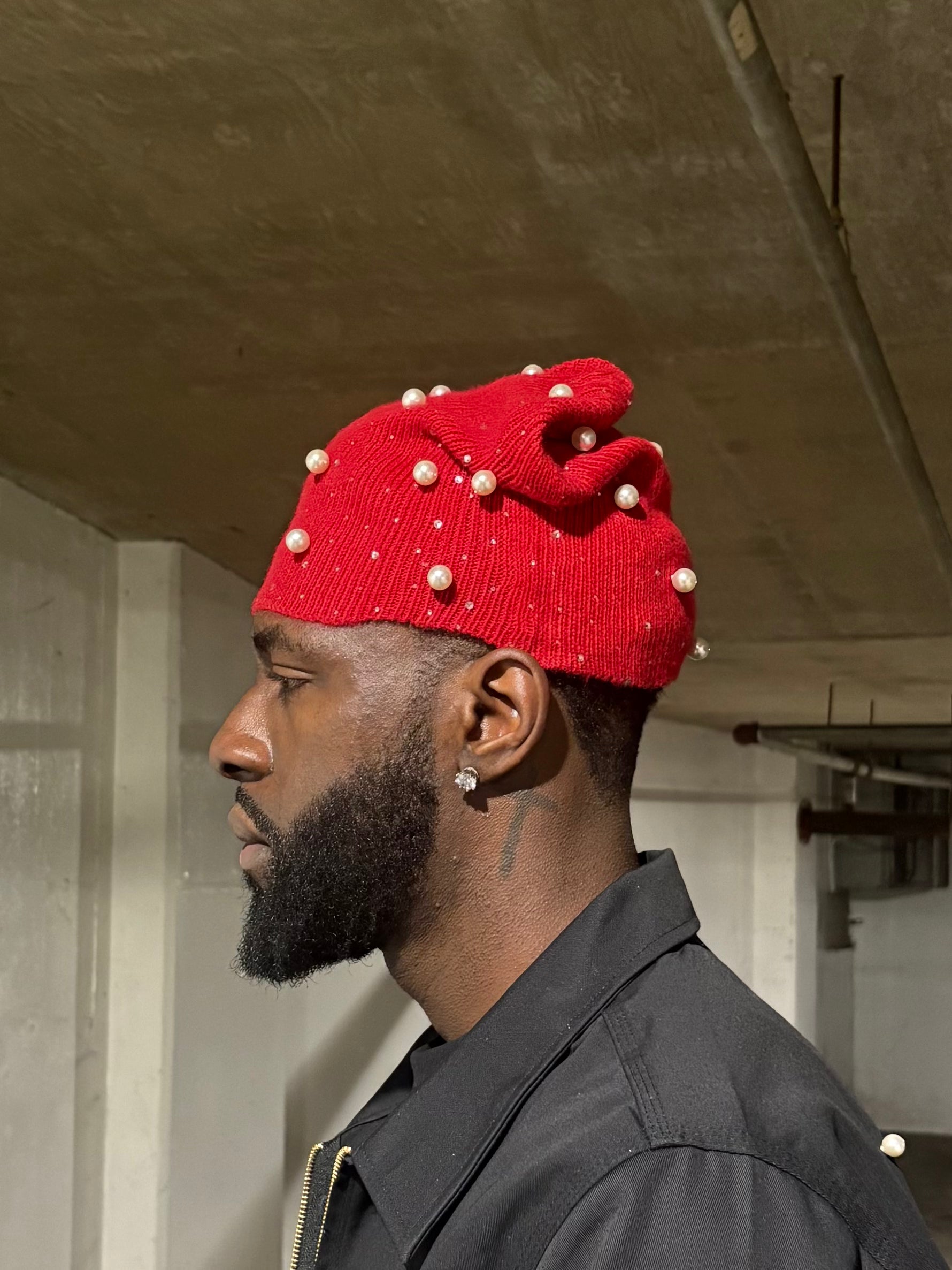 Red Pearl Beanie